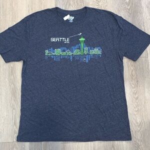 NWT Blue 84 Mens Short Sleeve Seattle Jet City Graphic T-Shirt XXL